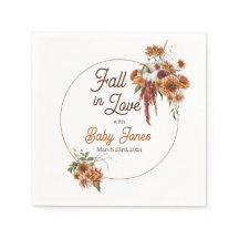 Fall Boho Baby Shower Napkins