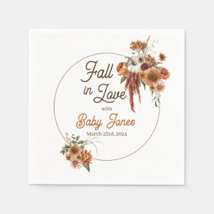 Fall Boho Baby Shower Napkins