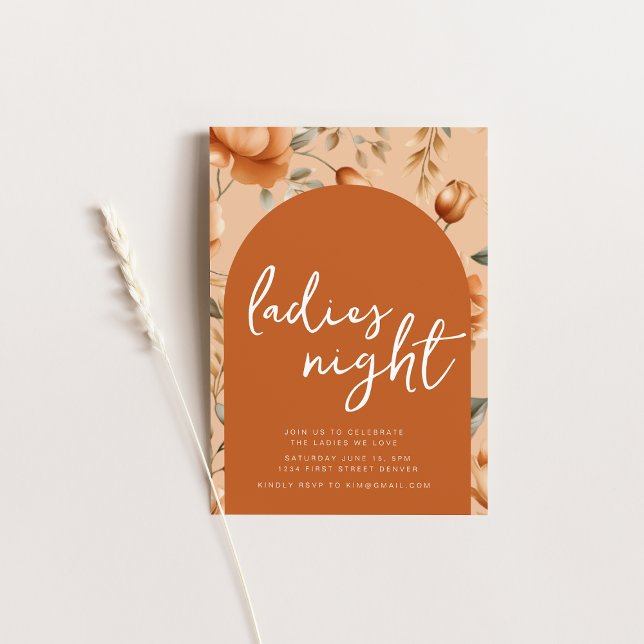 Fall Boho Ladies Night Party Invitation (Creator Uploaded)