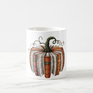Fall Book Pumpkin, Autumn Cosy Pumpkin Season Coffee Mug