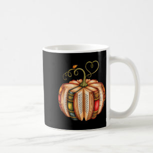 Fall Book Pumpkin Fall Librarians Bookworm Teacher Coffee Mug