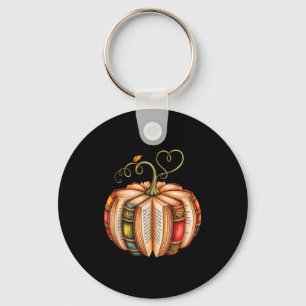 Fall Book Pumpkin Fall Librarians Bookworm Teacher Key Ring