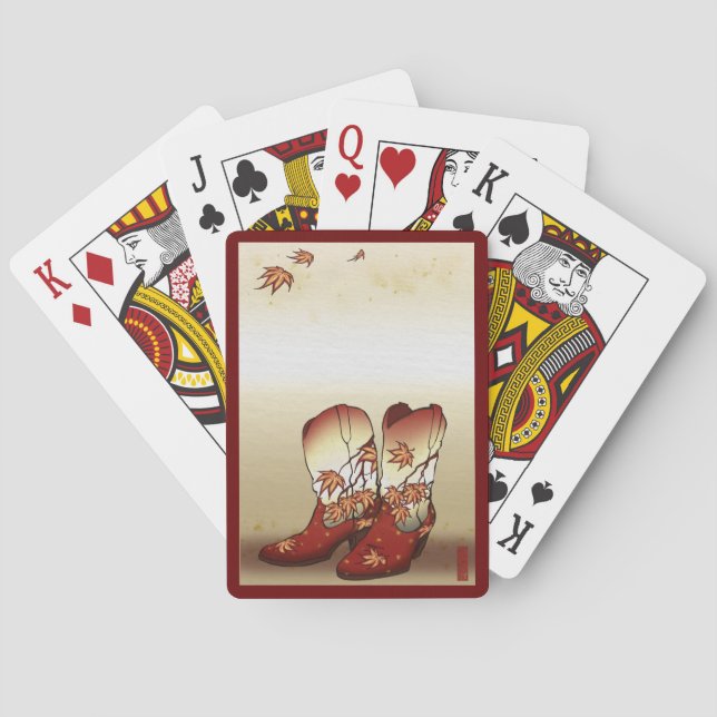 Fall Boots playing Cards (Back)
