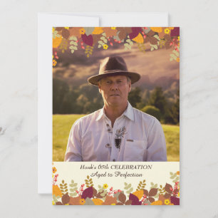 Fall Borders Photo Invitation