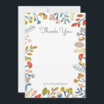 Fall Botanical Note Card<br><div class="desc">Elegant watercolor design that can be personalised with your text.</div>