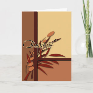 Fall Bountiful Thanksgiving cards