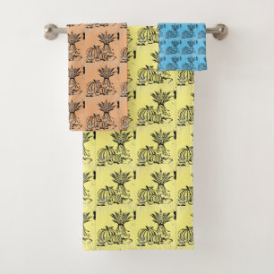 Fall Bounty Sketch Hand Towel