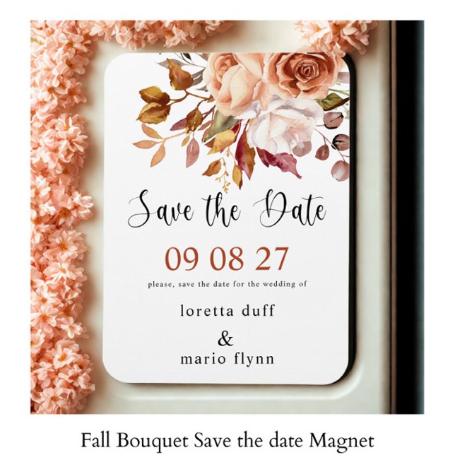 Fall Bouquet Save the date Magnet (Creator Uploaded)