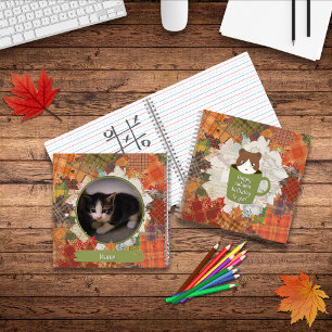Fall Break Cat Notebook