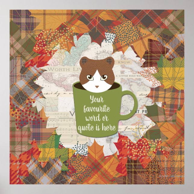 Fall Break Cat Poster (Front)