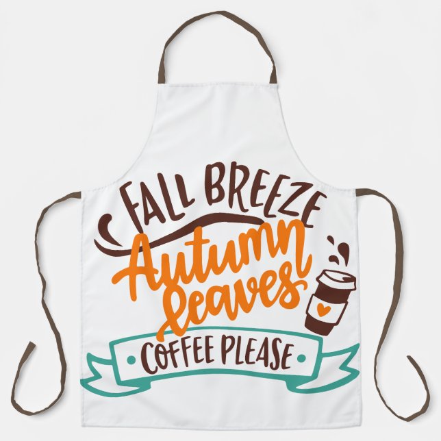 FALL BREEZE and AUTUMN LEAVES Apron (Front)