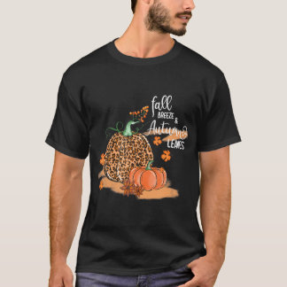 Fall Breeze and Autumn Leaves Pumpkin Spice T-Shirt