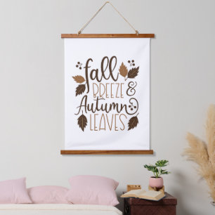 Fall Breeze Autumn Leaves Hanging Tapestry