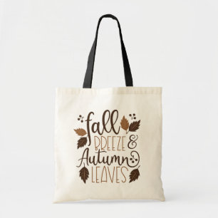 Fall Breeze Autumn Leaves Tote Bag