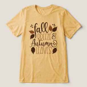 Fall Breeze Autumn Leaves Tri-Blend Shirt
