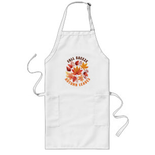 Fall Breeze, Autumn Leaves –Whimsical Fall Foliage Long Apron