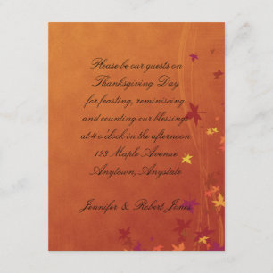 Fall Breezes Thanksgiving Invitation