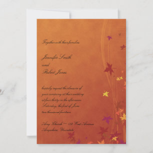 Fall Breezes Wedding Invitation