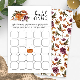Fall Bridal Bingo Game