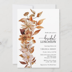 Fall Bridal Luncheon Invitation