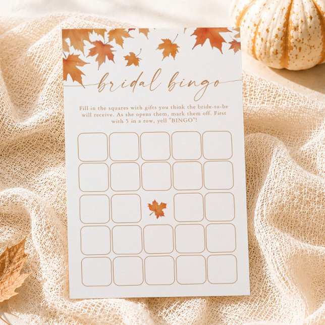 Fall Bridal Shower Bingo Game (Creator Uploaded)