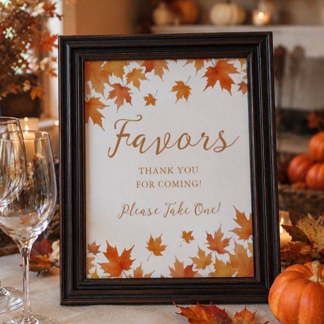 Fall Bridal Shower Favours Poster (Creator Uploaded)
