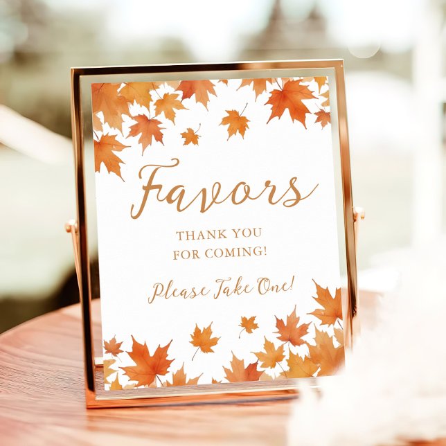 Fall Bridal Shower Favours Poster (Creator Uploaded)