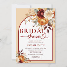 FALL BRIDAL SHOWER FLORAL ARCH