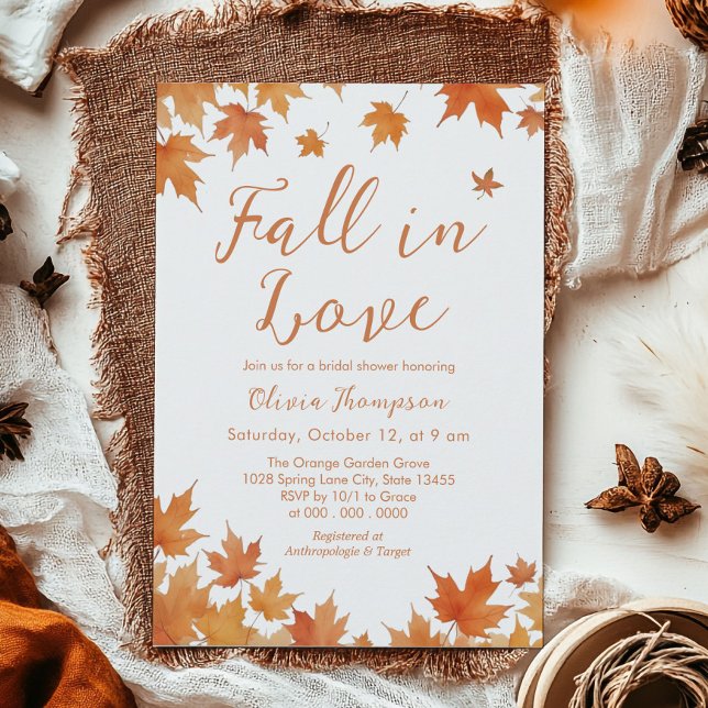 Fall Bridal Shower Invitation (Creator Uploaded)