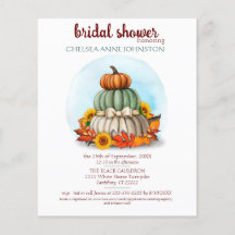 Fall Bridal Shower Invitation budget