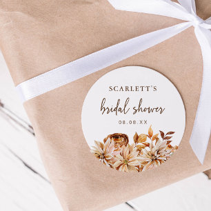 Fall Bridal Shower Sticker