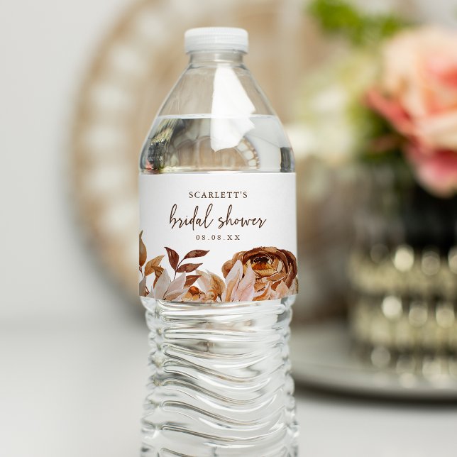Fall Bridal Shower Water Bottle Label (Fall Bridal Shower Water Bottle Label
)