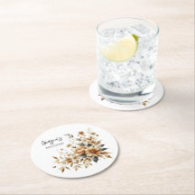 Fall Brown Floral Elegant Birthday Party