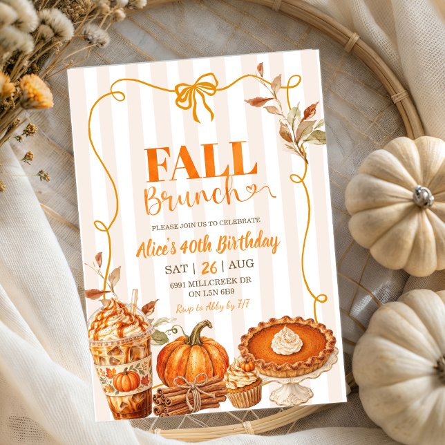 Fall Brunch Birthday Invitation (Creator Uploaded)