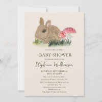 Fall Bunny Woodland Baby Shower | Cottage Core