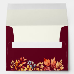 Fall Burgundy Envelope