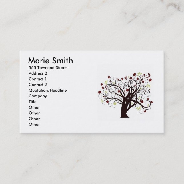 Fall Business Card (Front)