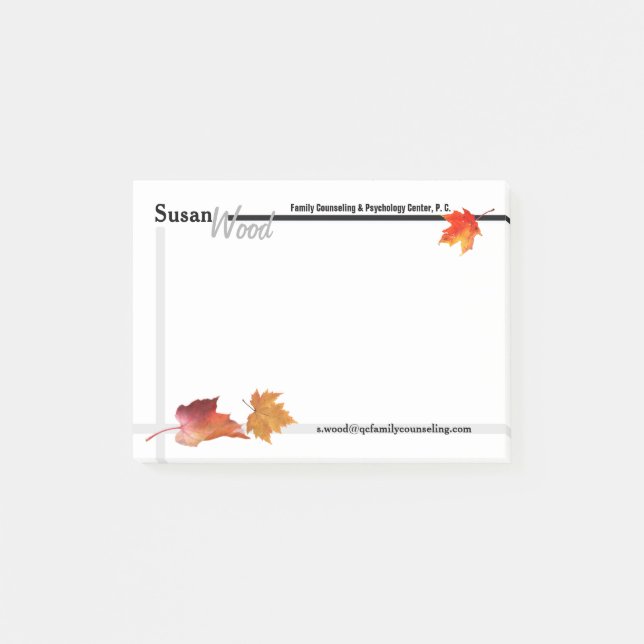 Fall Business Post-it Notes (Front)
