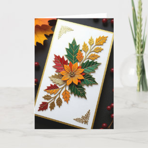 Fall Card, Happy Fall Card, Autumn Card,Halloween Holiday Card