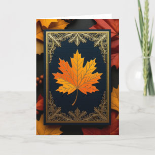 Fall Card, Happy Fall Card, Autumn Card,Halloween Holiday Card