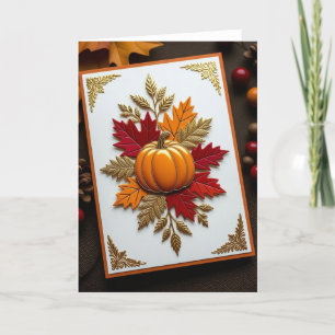 Fall Card, Happy Fall Card, Autumn Card,Halloween Holiday Card