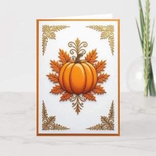 Fall Card, Happy Fall Card, Autumn Card,Halloween Holiday Card