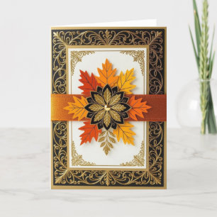 Fall Card, Happy Fall Card, Autumn Card,Halloween Holiday Card