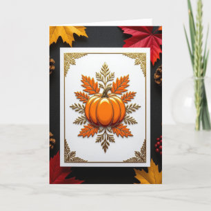 Fall Card, Happy Fall Card, Autumn Card,Halloween Holiday Card