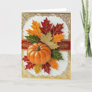Fall Card, Happy Fall Card, Autumn Card,Halloween Holiday Card