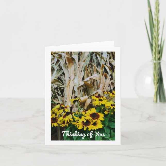 FALL CARDS THINKING OF YOU BLANK NOTES (Front)