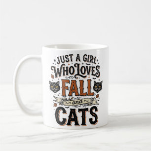 Fall Cat Lover Vintage Halloween Shirt Design_1 Coffee Mug