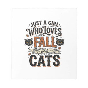 Fall Cat Lover Vintage Halloween Shirt Design_1 Notepad