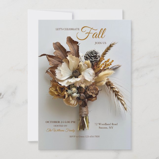 Fall Celebration Invitation (Front)