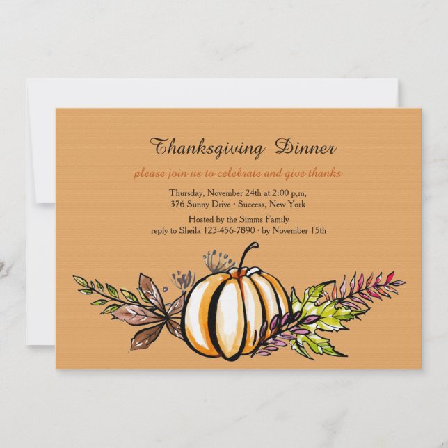 Fall Celebration Invitation (Front)